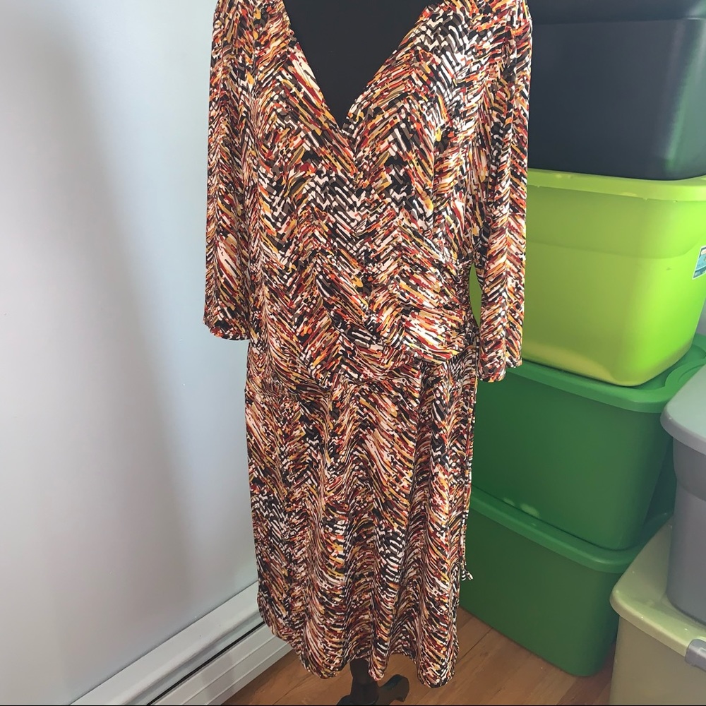 EUC Elementz faux wrap dress 1X